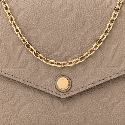 Louis Vuitton Empreinte Pochette Felicie Chain Wallet Tourterelle 8 of 11