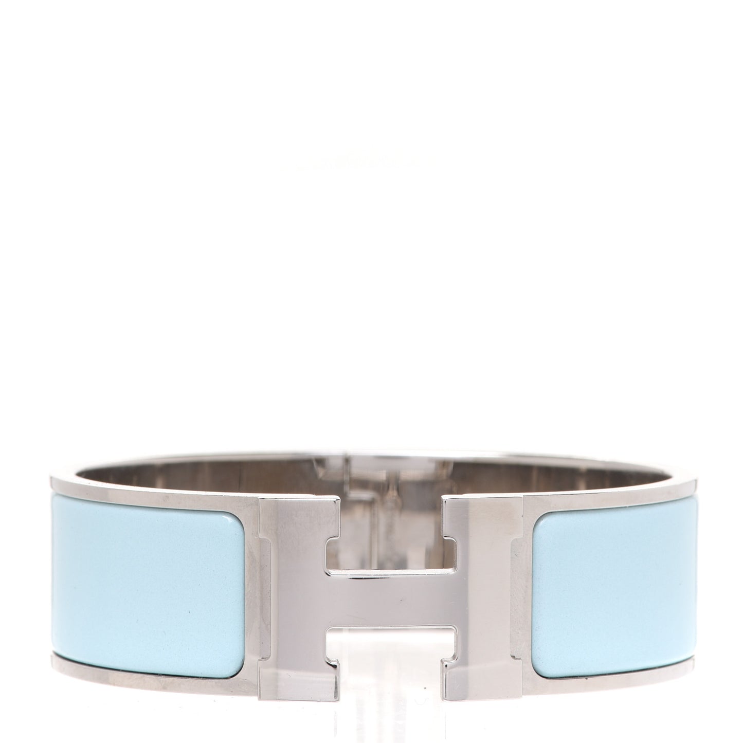 Enamel Wide Clic Clac H Bracelet GM Lagon