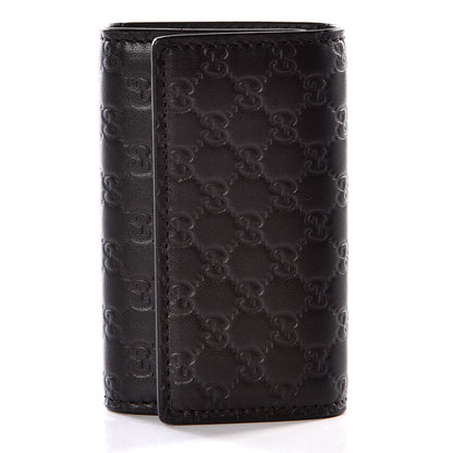 Gucci Microguccissima 6 Key Holder Case Black 1 of 8