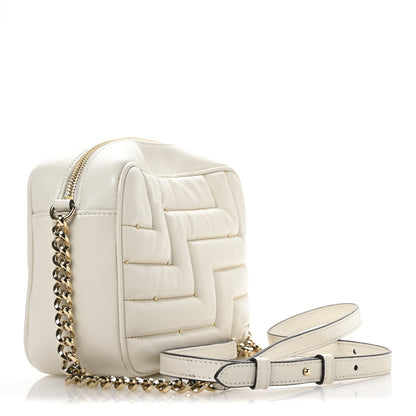 Jimmy Choo Nappa Quilted Studded Varenne Camera Bag White 3 of 10