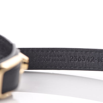 Balenciaga Agneau Arena Classic Hardware Triple Tour Bracelet S Black 5 of 6