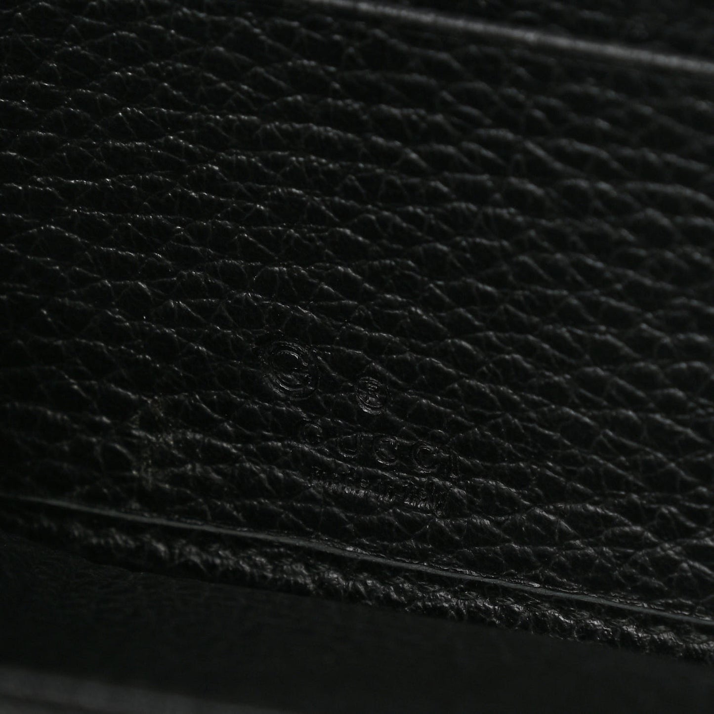 Dollar Calfskin GG Zip Around Wallet Black