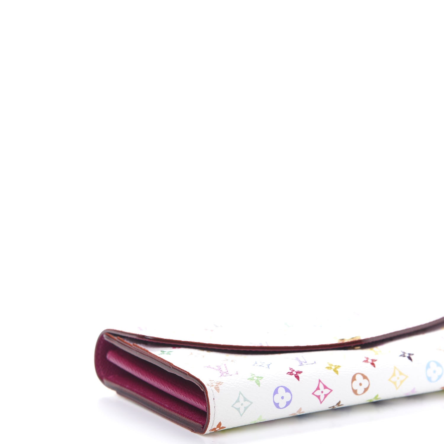 Louis Vuitton Monogram Multicolor Sarah Wallet NM White Eglantine 6 of 9
