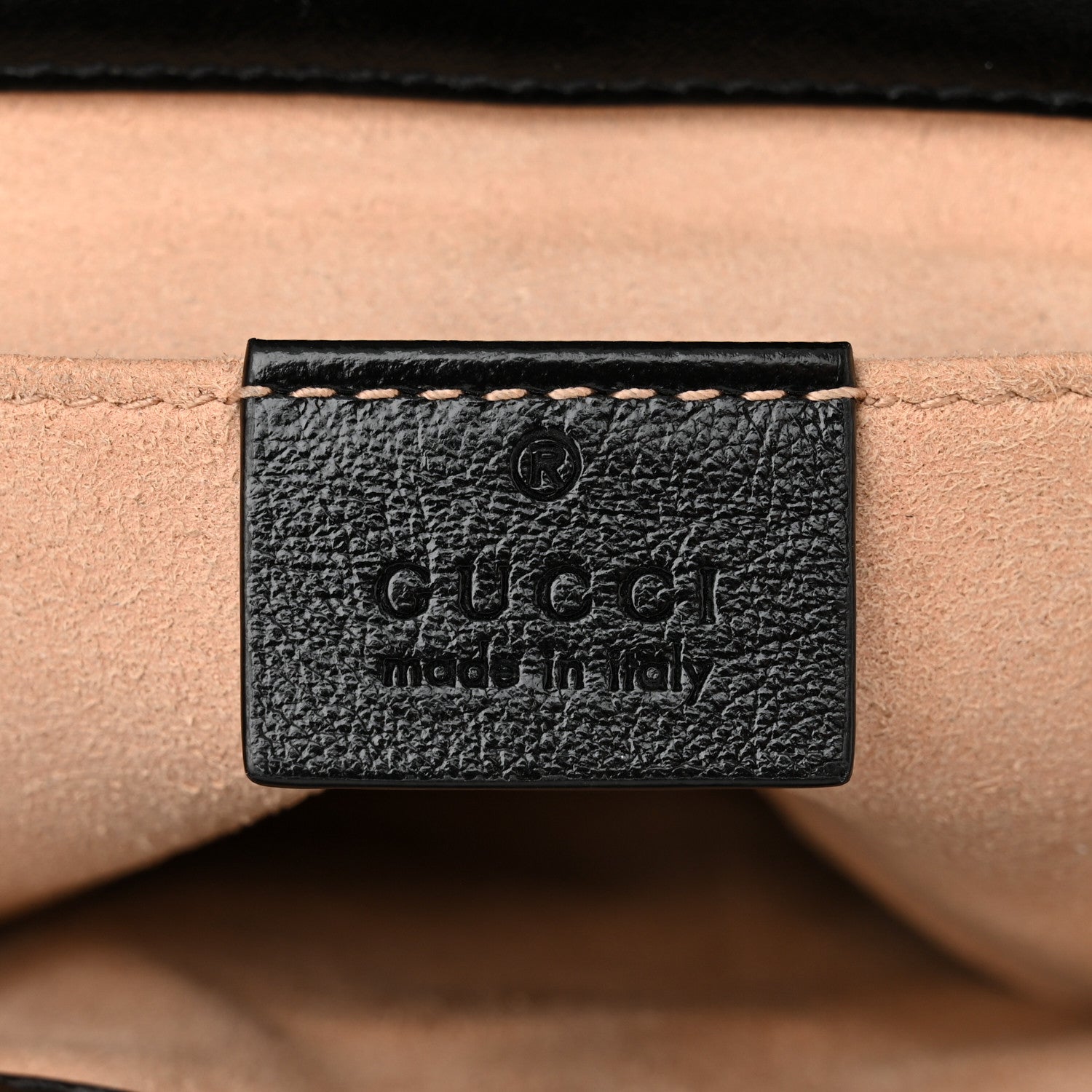 Gucci Monogram Matelasse Diagonal Mini GG Marmont Shoulder Bag Beige Black 6 of 12