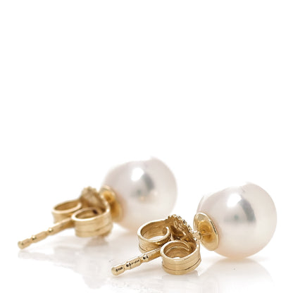 Mikimoto 18K Yellow Gold Akoya Pearl 7mm Stud Earrings 3 of 5