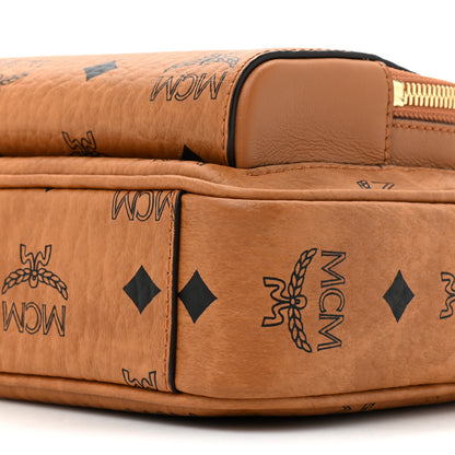 MCM Visetos Monogram Small Aren Crossbody Cognac 8 of 9