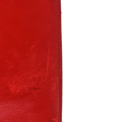 Chanel Lambskin Embossed Medium Boy Cube Flap Red 12 of 15