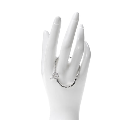 Hermes 18K White Gold Diamond Finesse Link Bracelet XS 2 of 5