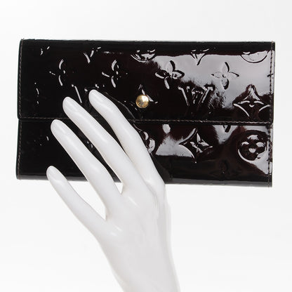 Louis Vuitton Vernis Porte Tresor International Wallet Amarante 2 of 9