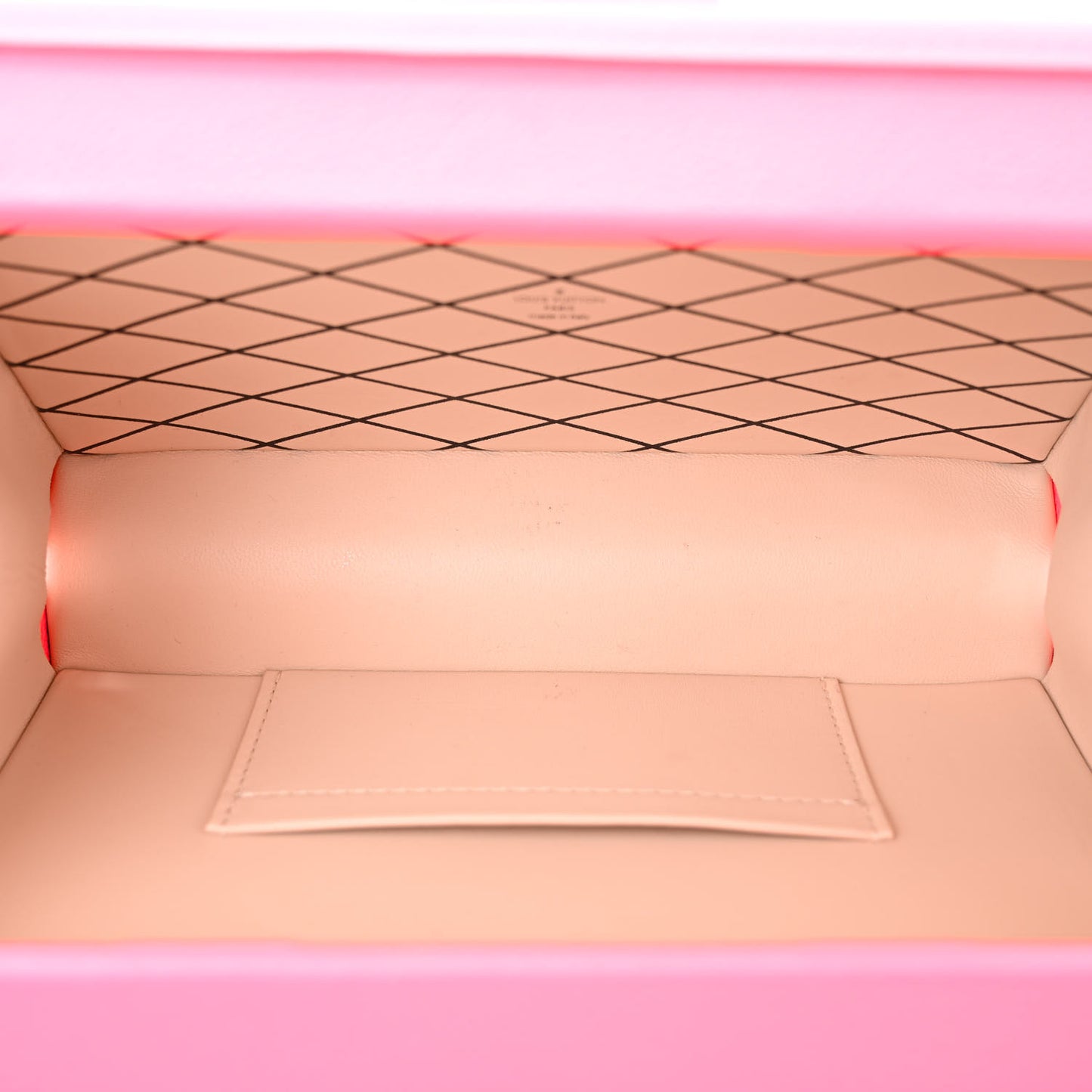Monogram Tuffetage Petite Malle Rose Fluo