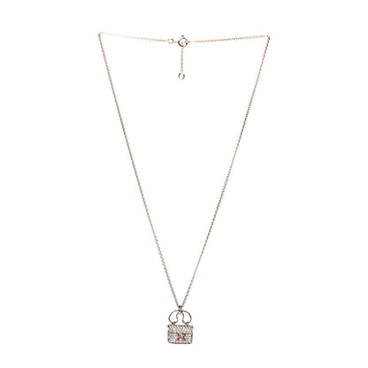 Hermes 18K Rose Gold Diamond Constance Amulette Pendant Necklace 3 of 7