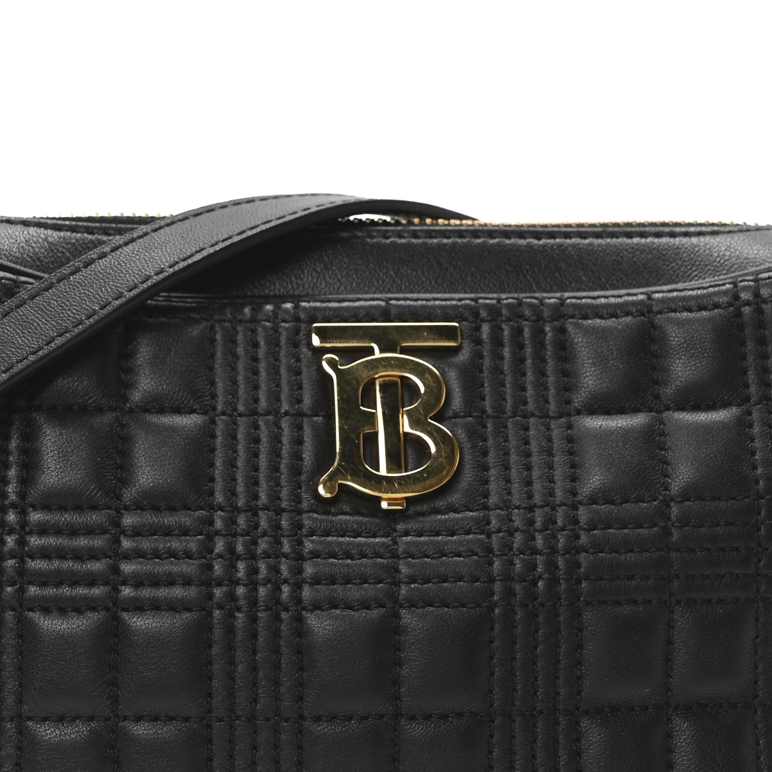 Burberry Lambskin Quilted Camera Bag Black 7 of 9
