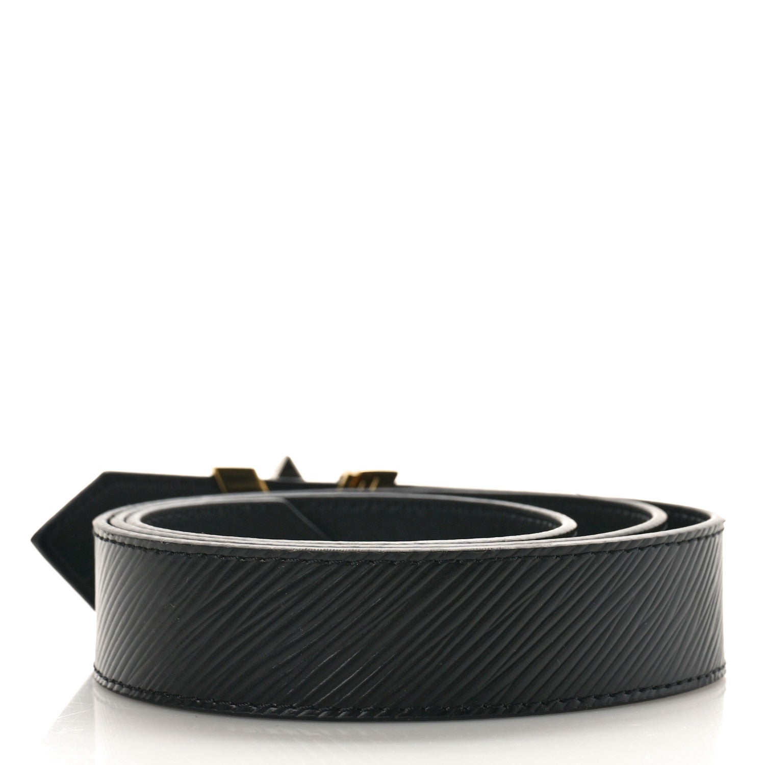 Louis Vuitton Epi 30mm LV Twist Belt 85 34 Black 2 of 4