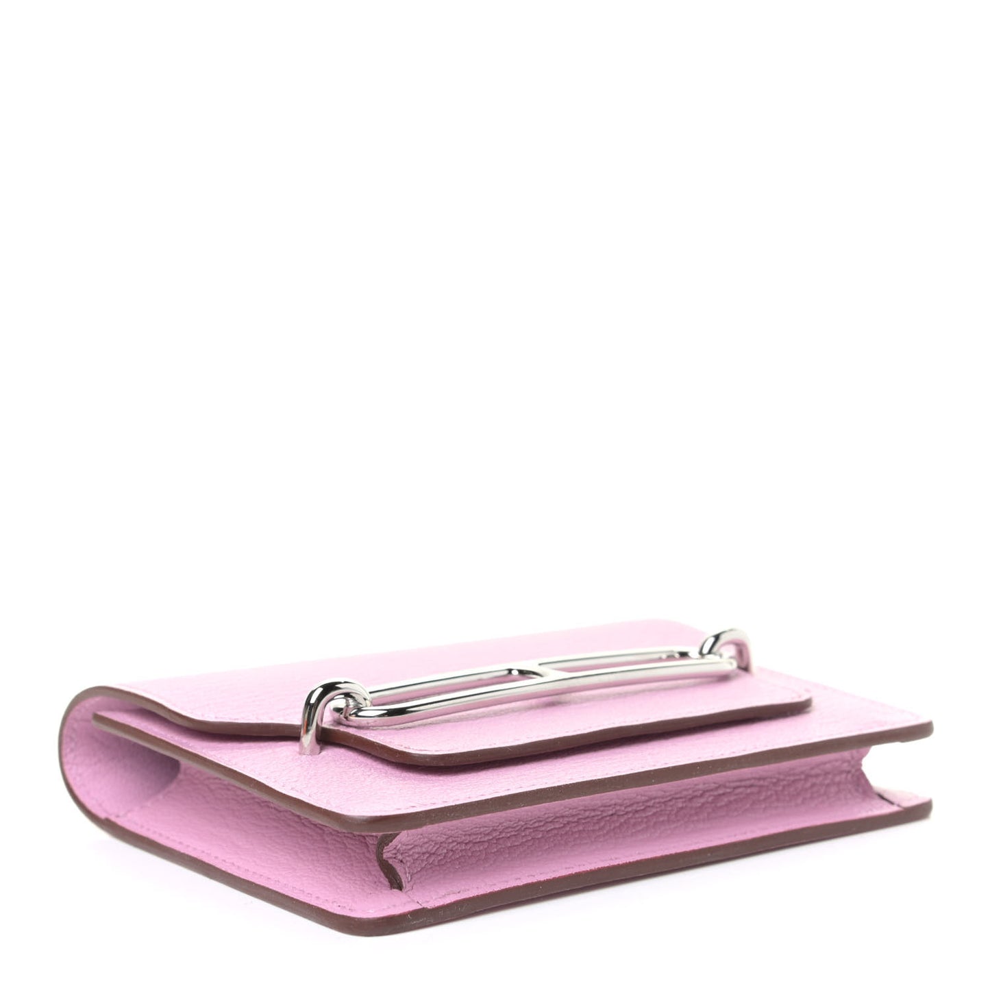 Chevre Mysore Roulis Slim Wallet Mauve Sylvestre