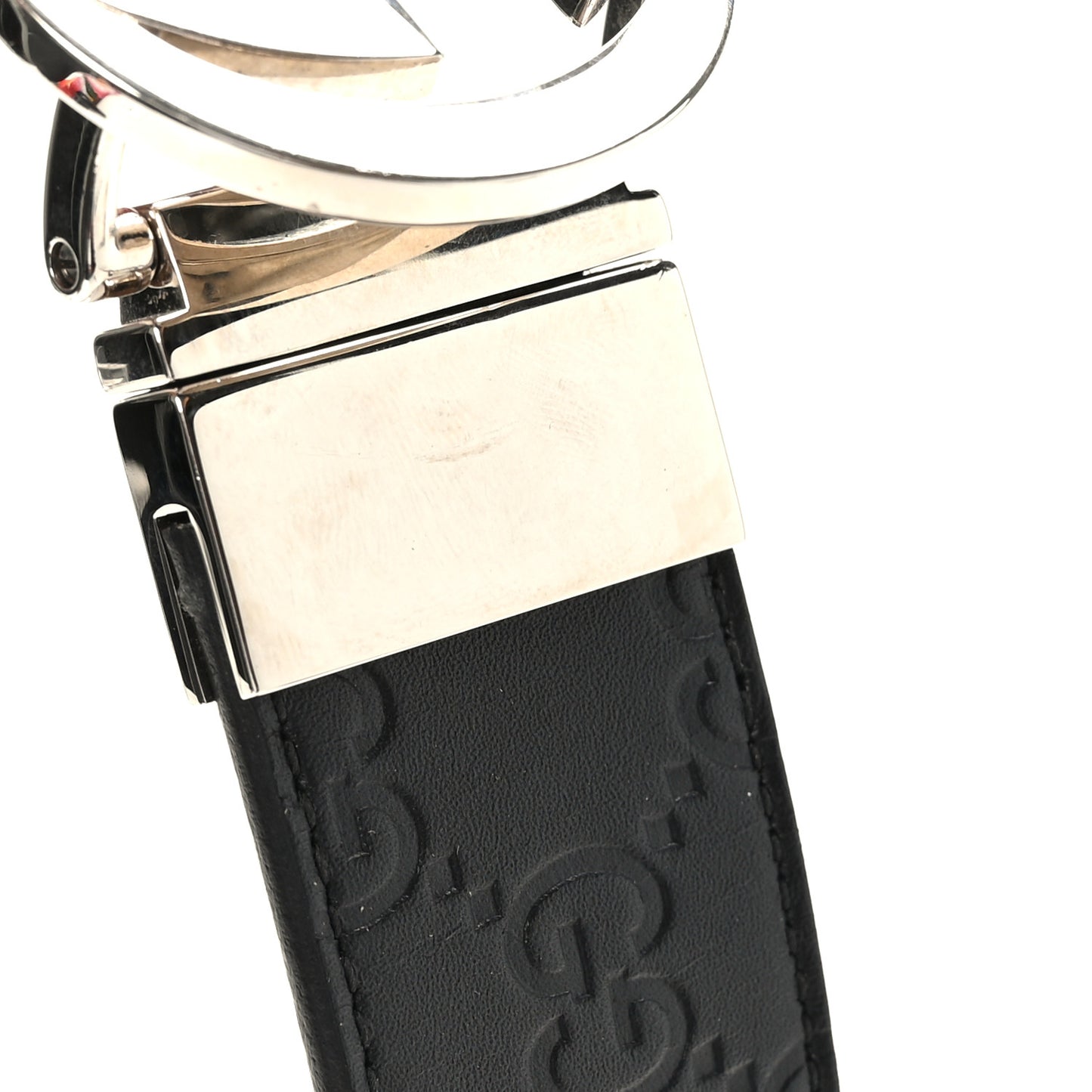 Guccissima Signature Interlocking G Reversible 37mm Belt 95 38 Black Cocoa