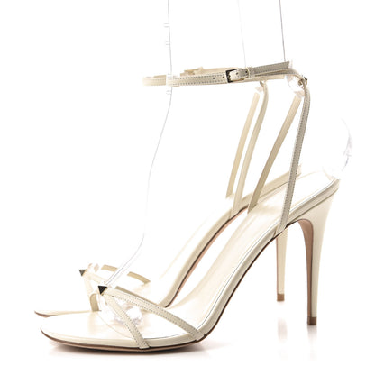 Valentino Garavani Calfskin Strappy Ankle Strap Sandals 39 White 3 of 11