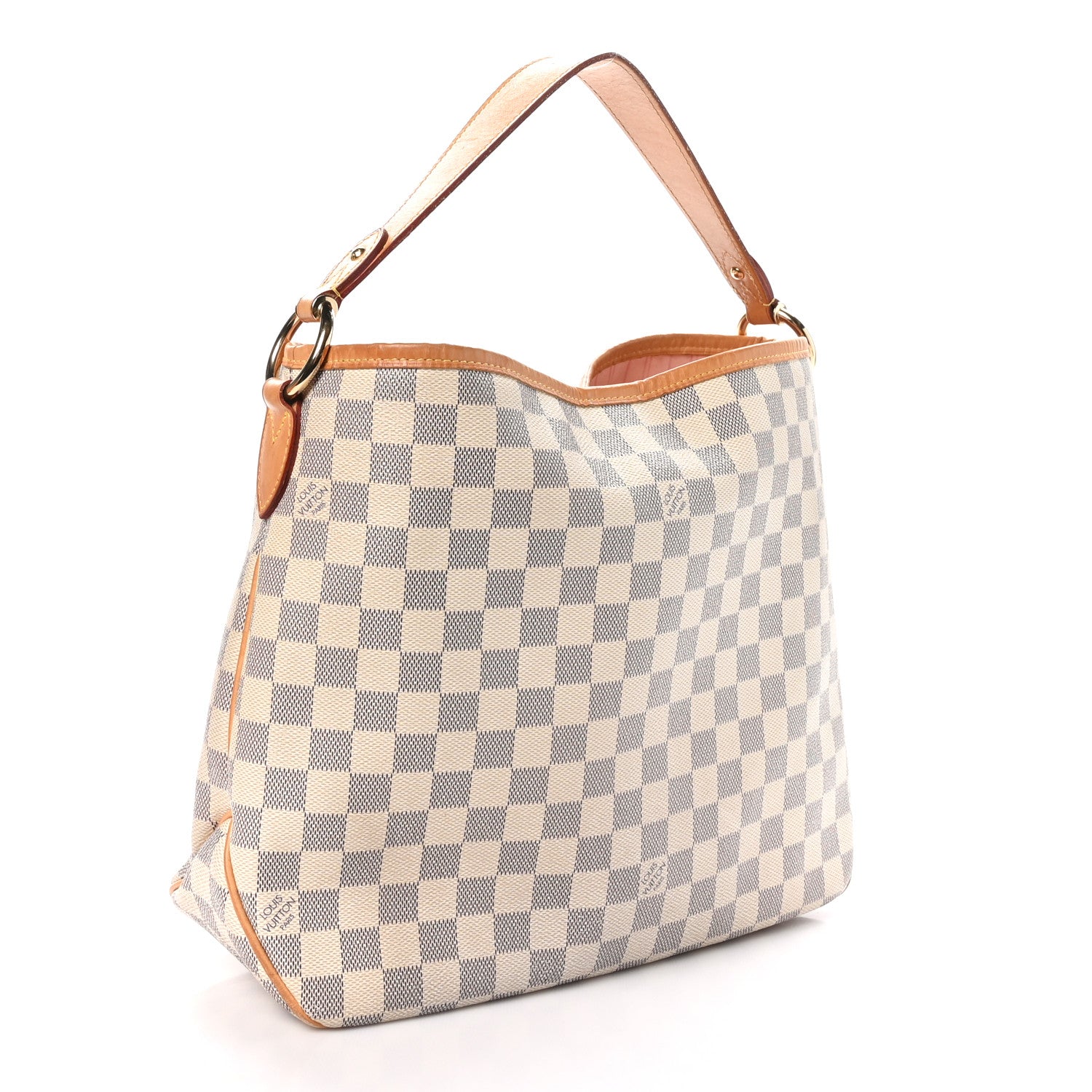 Louis Vuitton Damier Azur Delightful PM Rose Ballerine 3 of 12