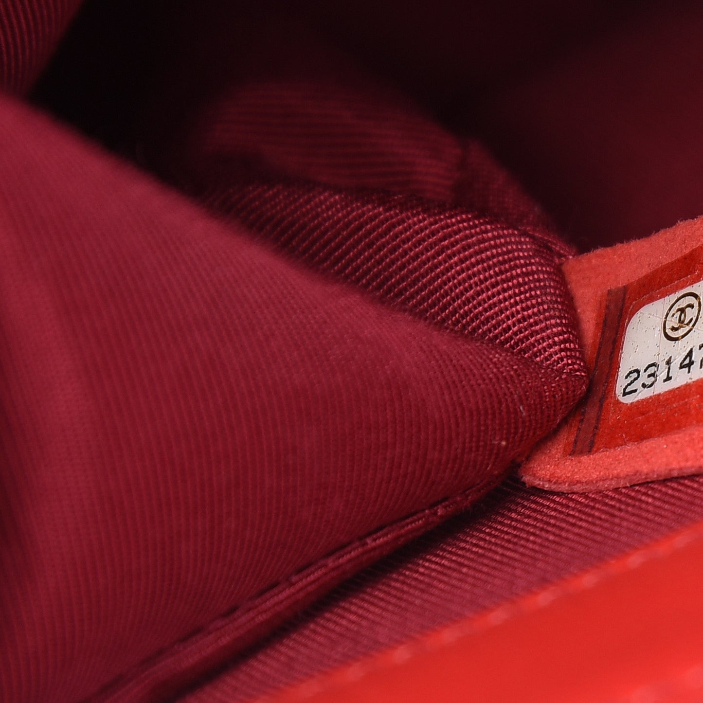 Lambskin Quilted Medium Boy Flap Red