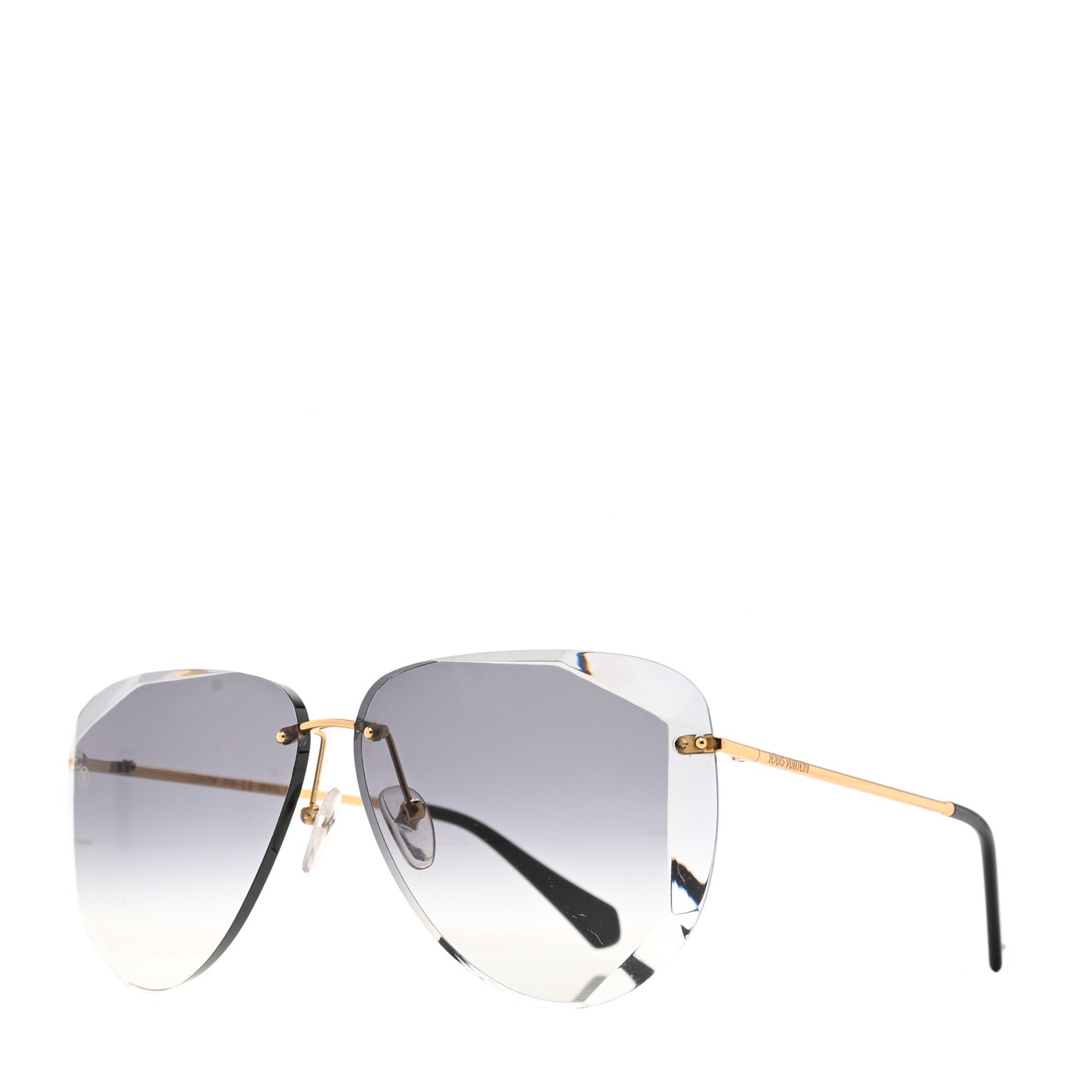 Louis Vuitton Metal Plein Soleil Pilot Sunglasses Z1317W Black 1 of 8