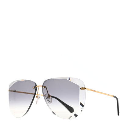 Louis Vuitton Metal Plein Soleil Pilot Sunglasses Z1317W Black 1 of 8