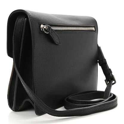 Burberry Derby Calfskin Vintage Check Small Macken Crossbody Bag Black 3 of 10