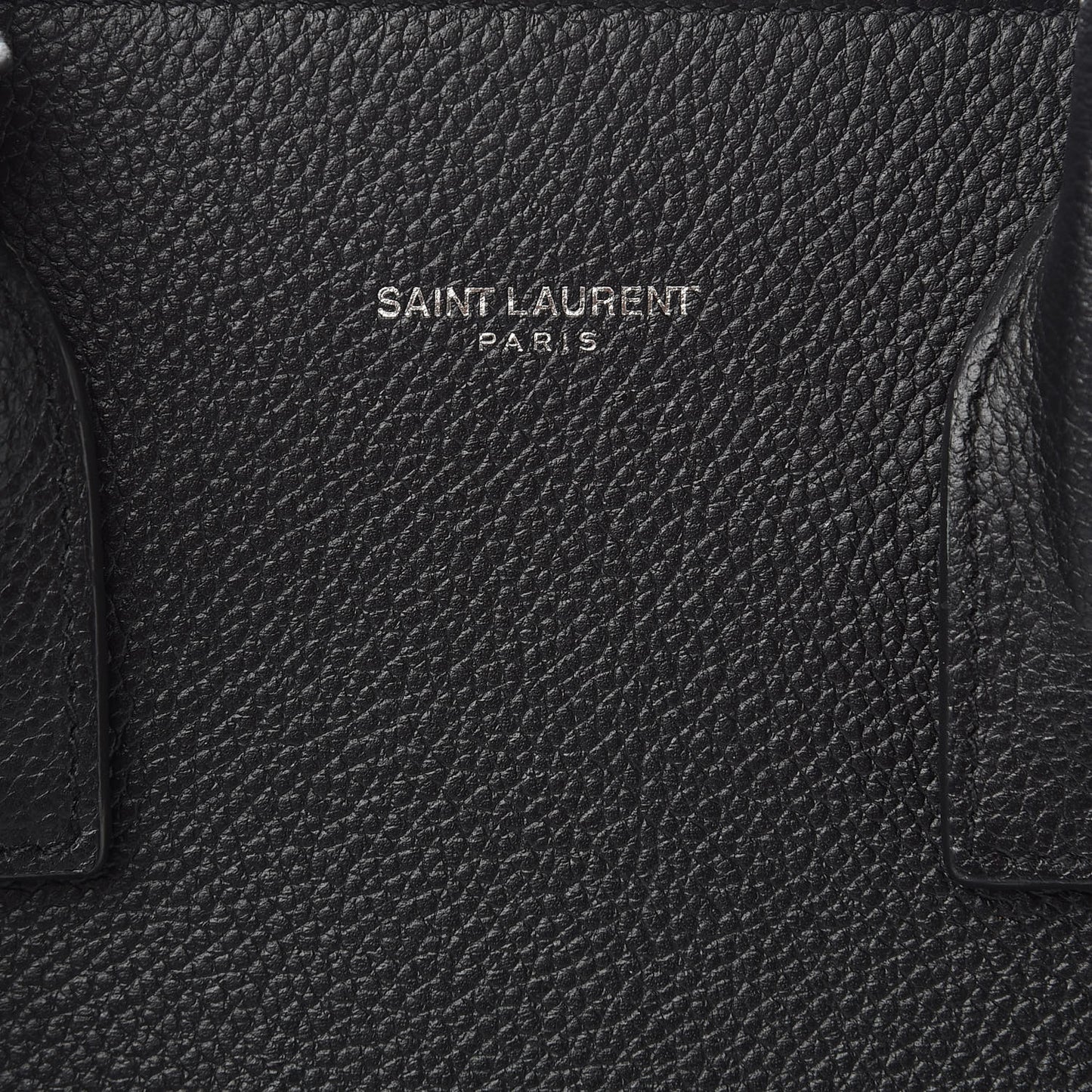 Grained Calfskin Baby Sac De Jour Black