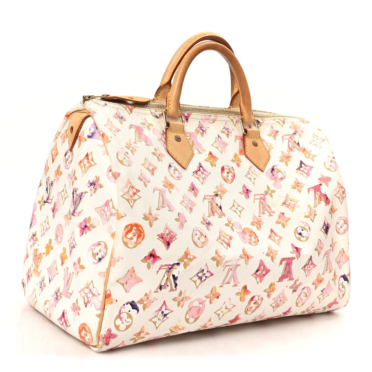 Louis Vuitton Watercolor Aquarelle Speedy 35 White 3 of 9