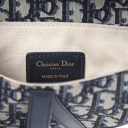 Christian Dior Oblique Mini Saddle Bag Blue 6 of 11