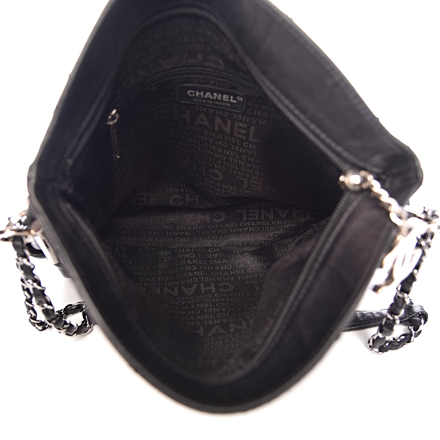 Lambskin Stitched Medium Ultimate Soft Tote Black