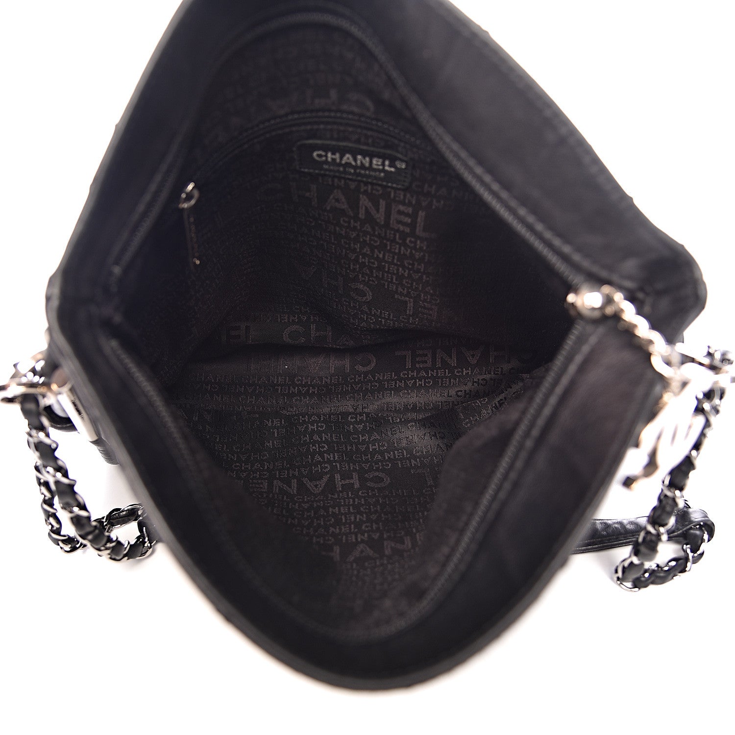 Chanel Lambskin Stitched Medium Ultimate Soft Tote Black 5 of 10