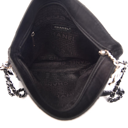 Chanel Lambskin Stitched Medium Ultimate Soft Tote Black 5 of 10