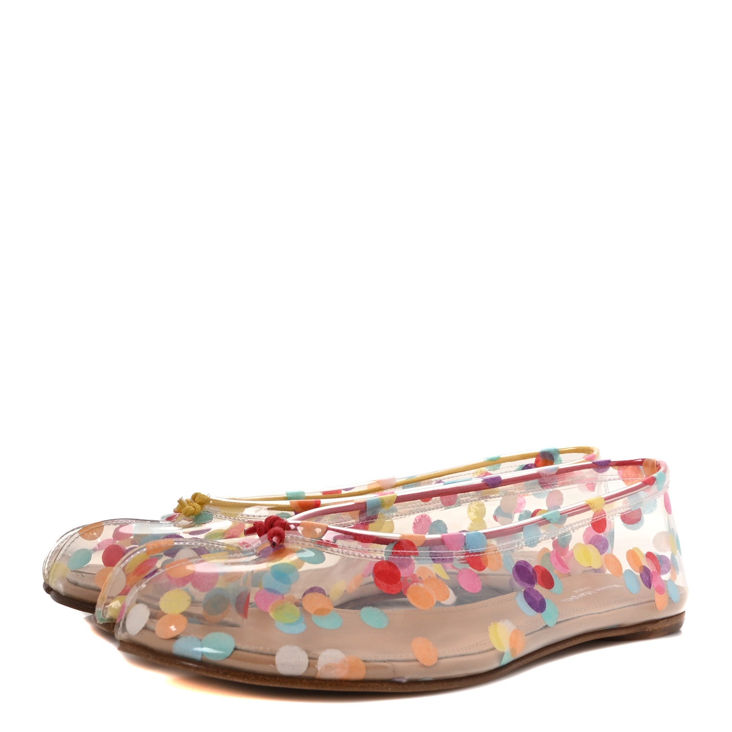 Maison Margiela PVC Confetti Printed Tabi Ballerina Flats 40 Multicolor 4 of 9