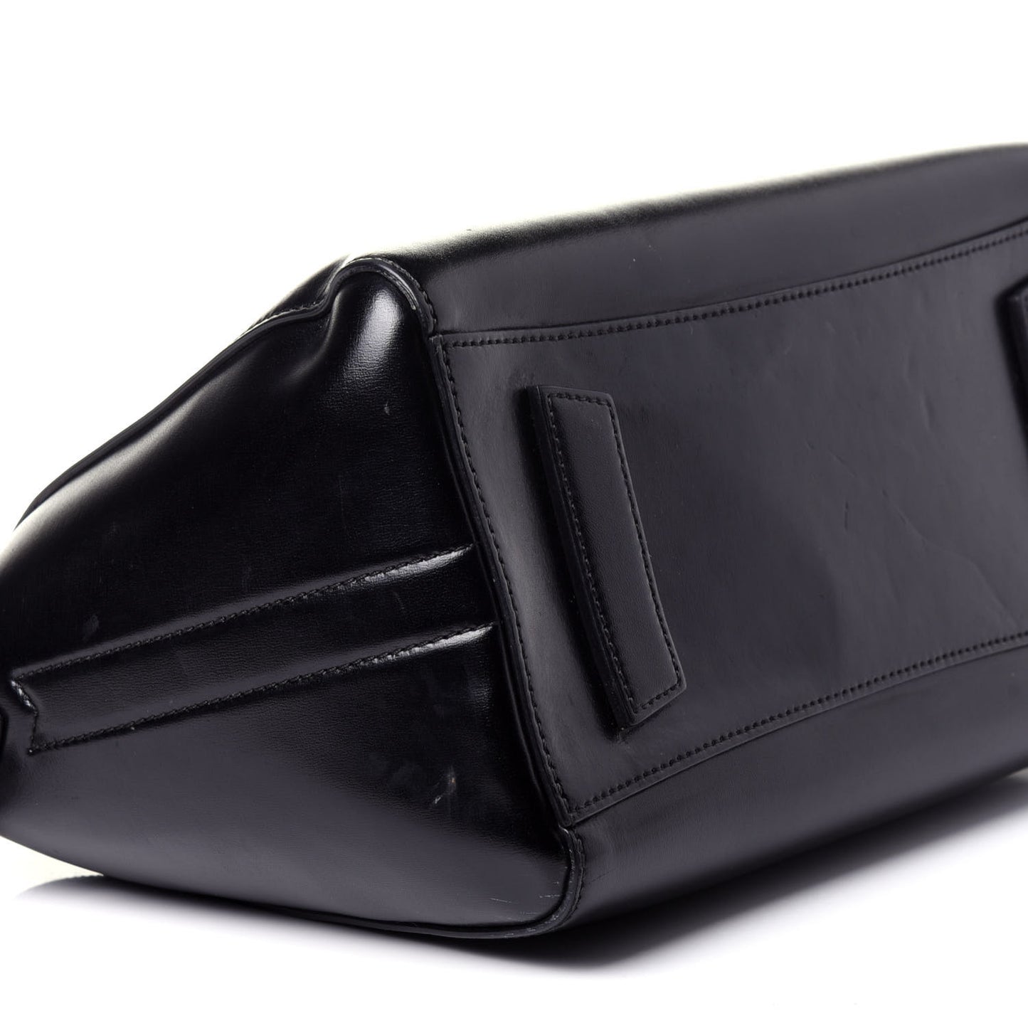 Shiny Lord Calfskin Small Antigona Black