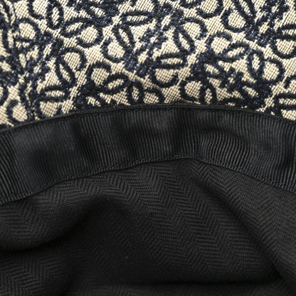Loewe Jacquard Allover Anagram Bucket Hat 59 Ecru Blue 9 of 9