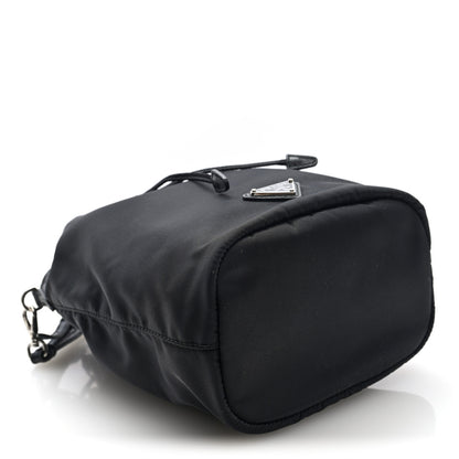 Prada Re-Nylon Vela Drawstring Wristlet Pouch Black 4 of 7
