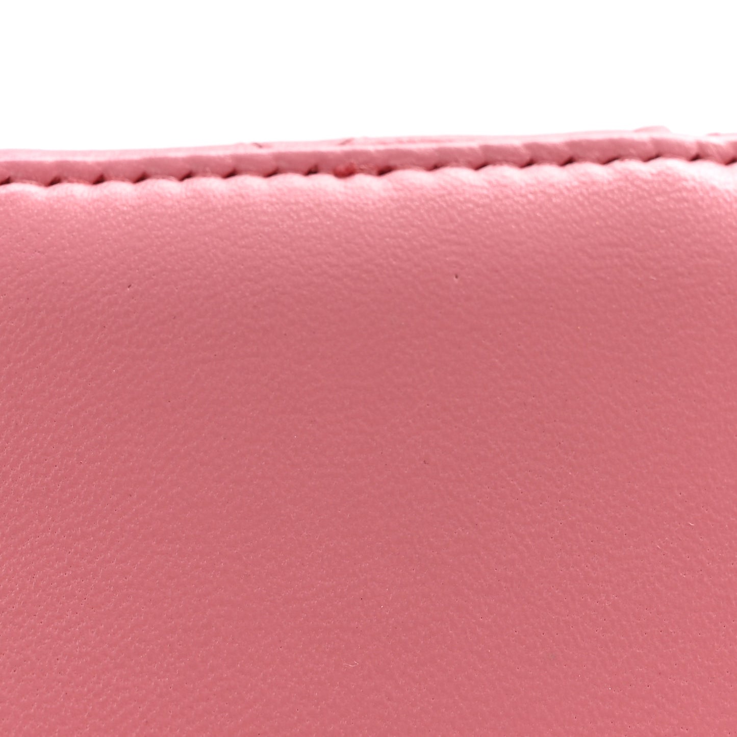 Lambskin Quilted Trendy Mini Vanity Case With Chain Pale Pink