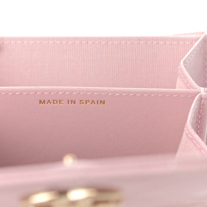 Chanel Caviar Quilted Studded CC Flap Card Holder Light Pink 7 of 10