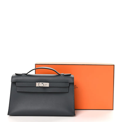 Hermes Swift Kelly Pochette Clutch Gris Misty 11 of 11