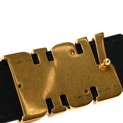 Christian Dior Calfskin D Fence Belt 75 30 Black 7 of 8