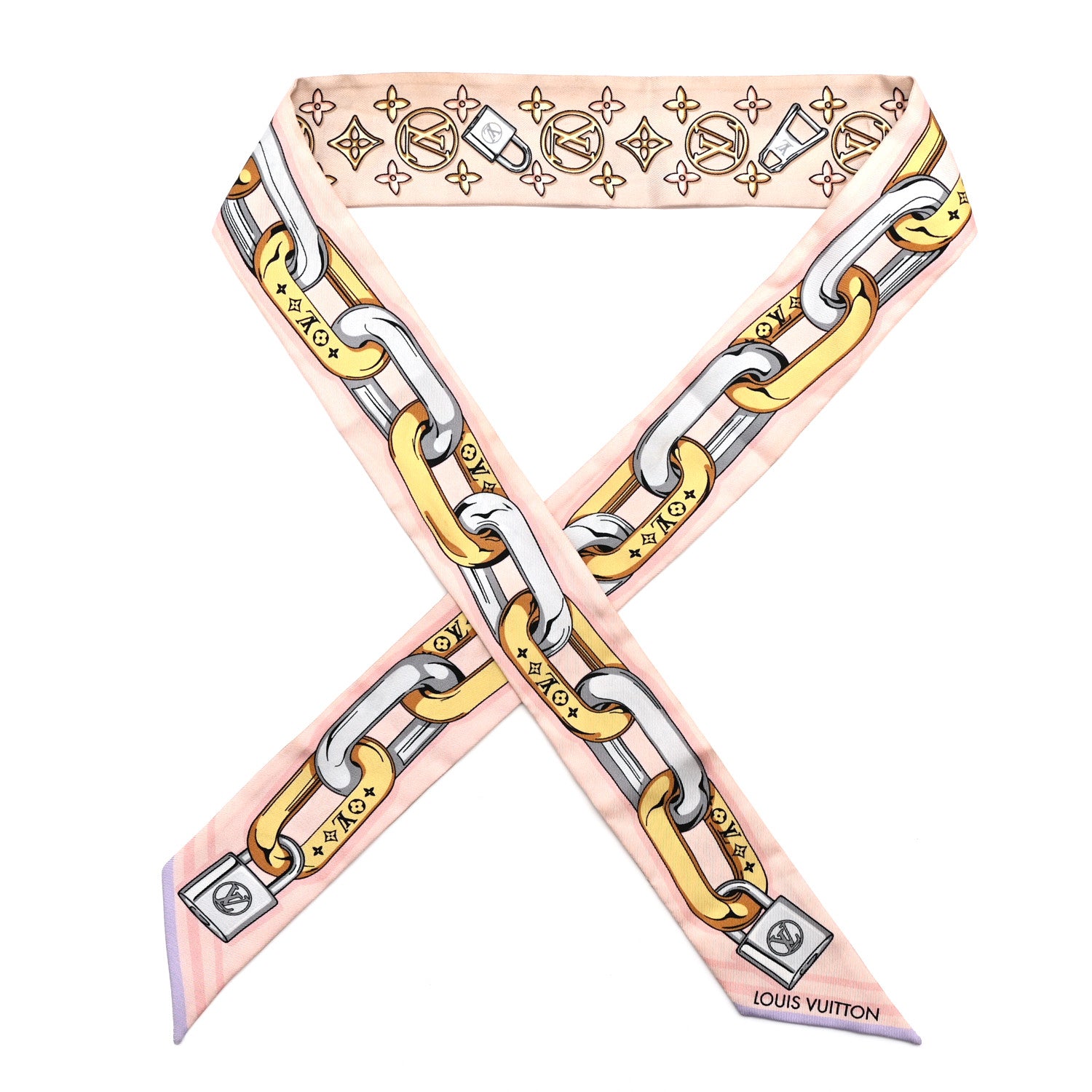 Louis Vuitton Silk Bejeweled BB Bandeau Beige 1 of 3