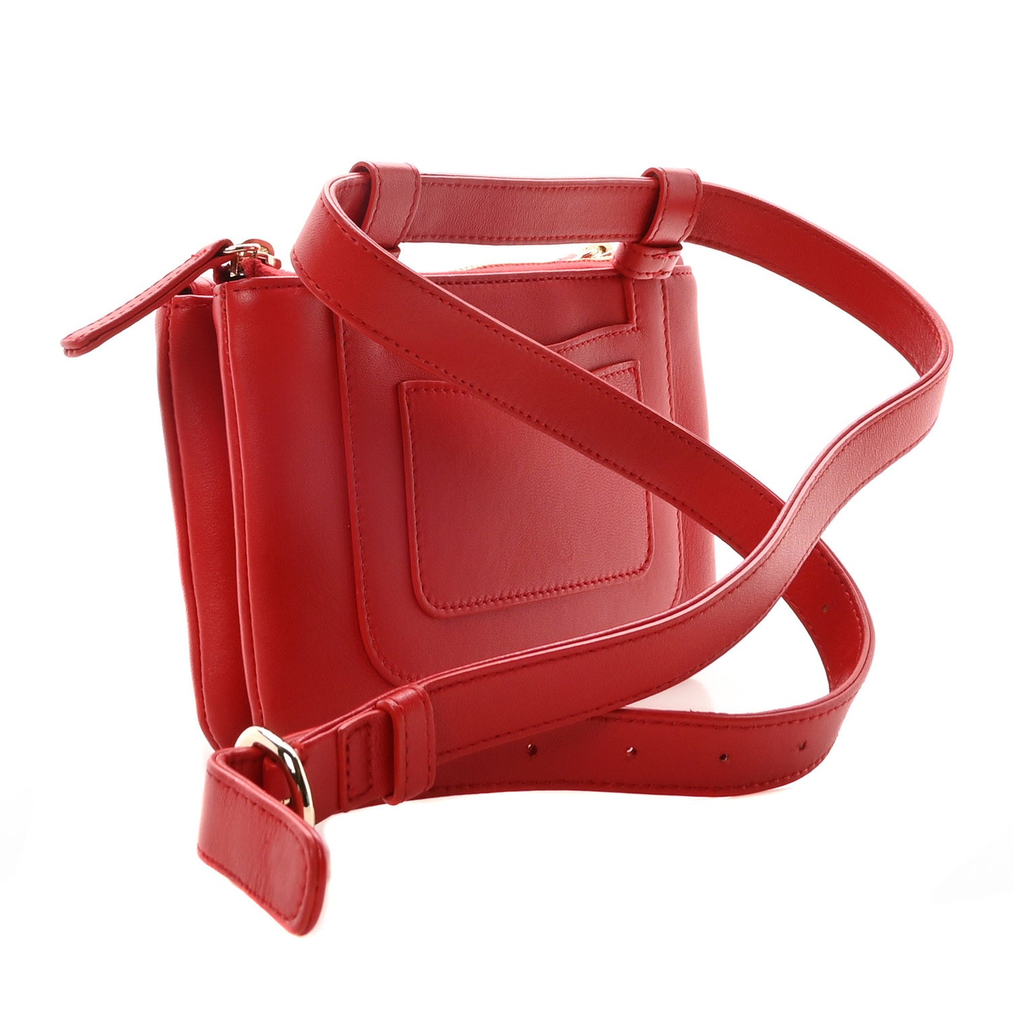 Lambskin CC Mania Waist Belt Bag Red