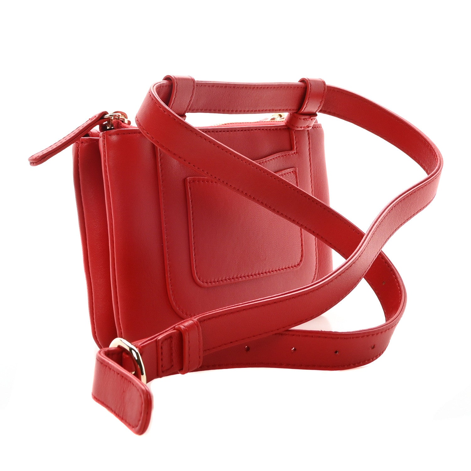 Chanel Lambskin CC Mania Waist Belt Bag Red 3 of 6