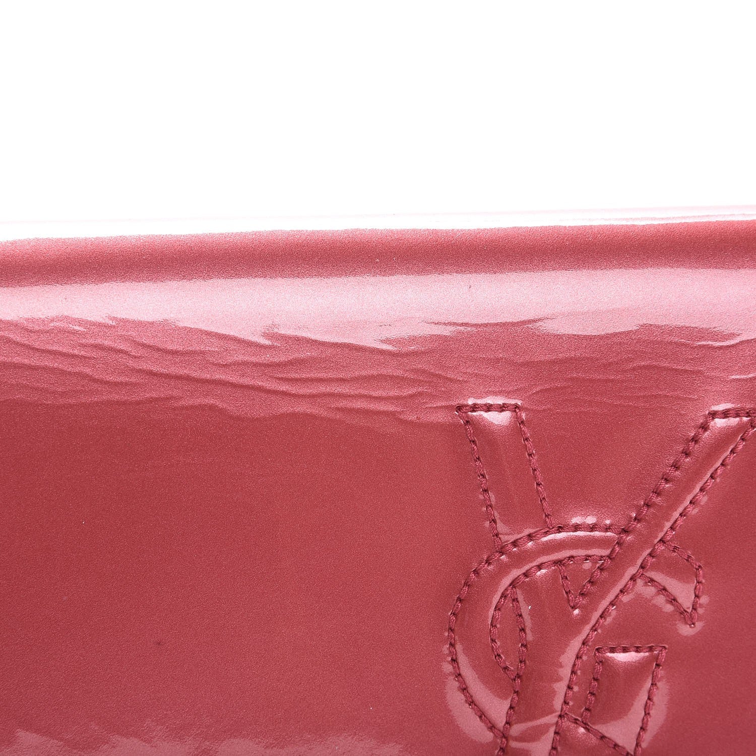 Saint Laurent Patent Large Belle De Jour Clutch Pink 8 of 10