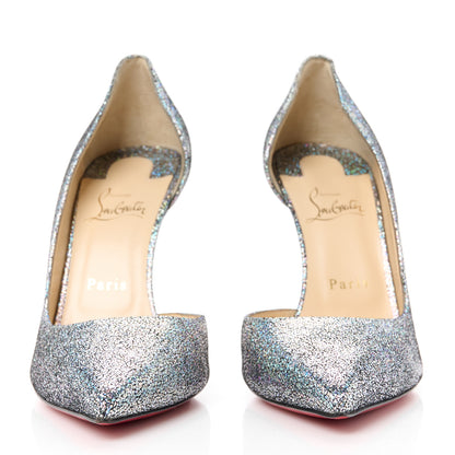 Christian Louboutin Patent Glitter Disco Ball Iriza 100 Pumps 40.5 Purple Pop Multicolor 2 of 8