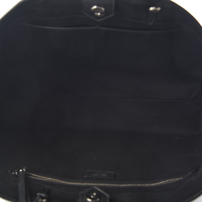Jimmy Choo Calfskin Crystal Buckle Shopping Tote Black 4 of 7
