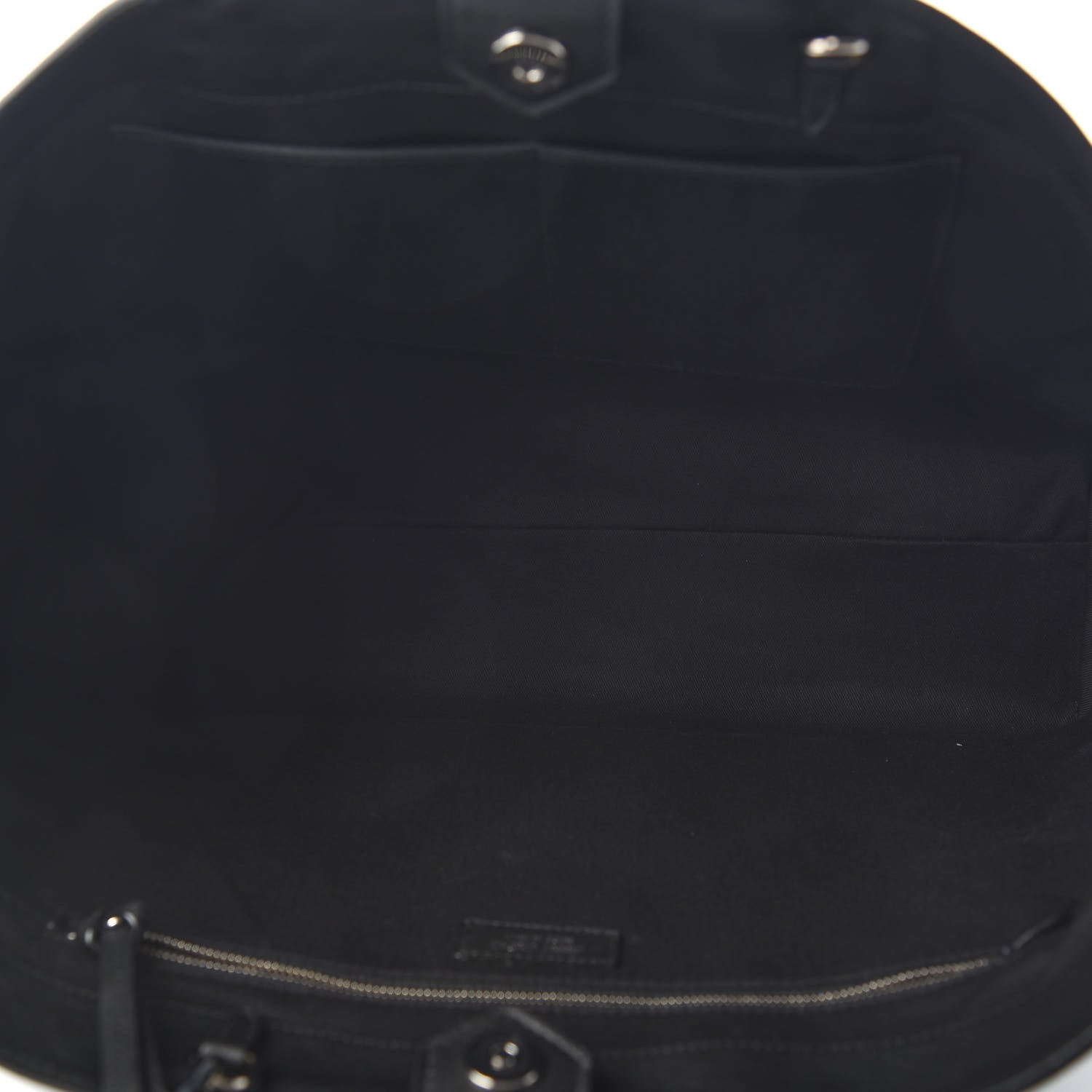 Jimmy Choo Calfskin Crystal Buckle Shopping Tote Black 4 of 7