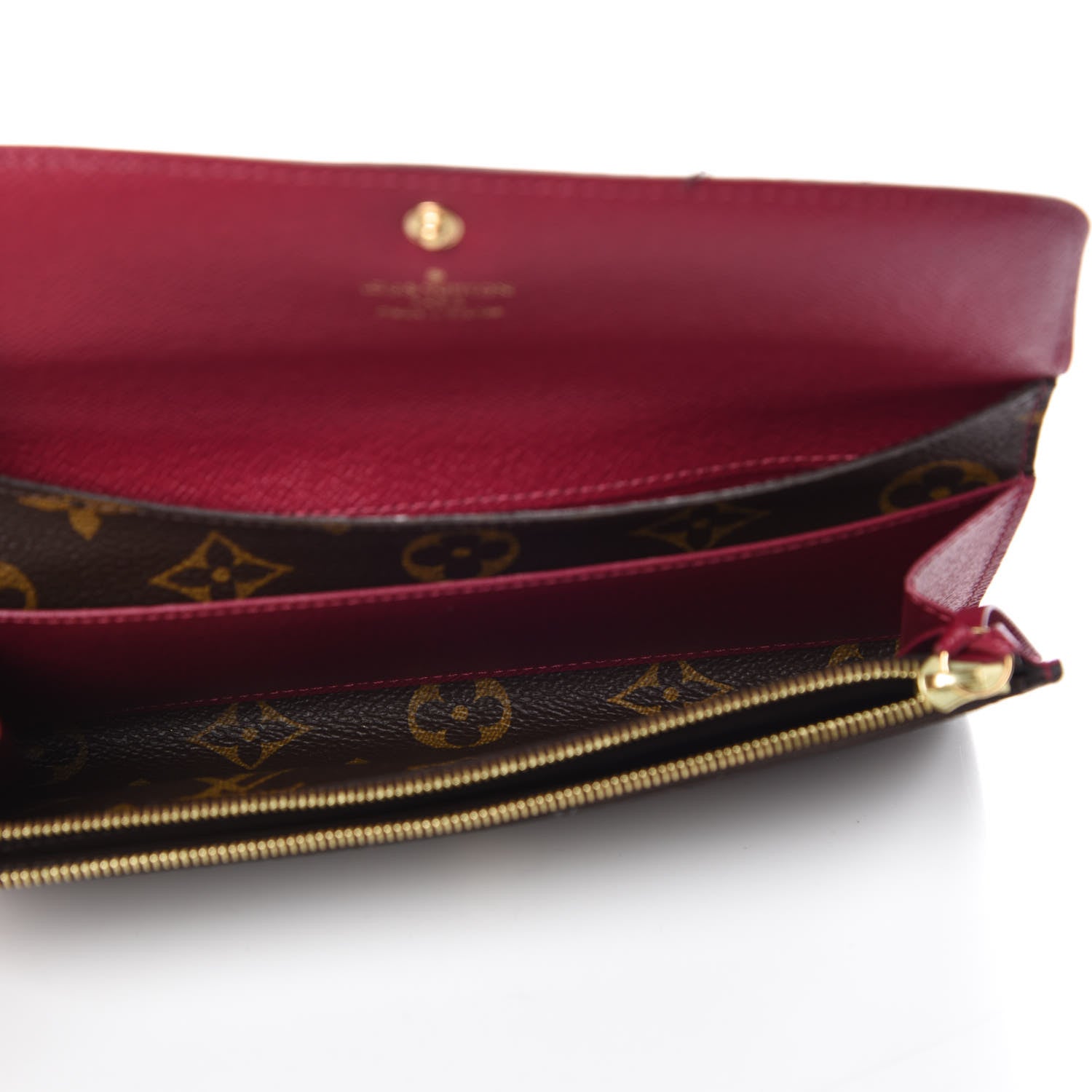 Louis Vuitton Monogram Emilie Wallet Fuchsia 5 of 9