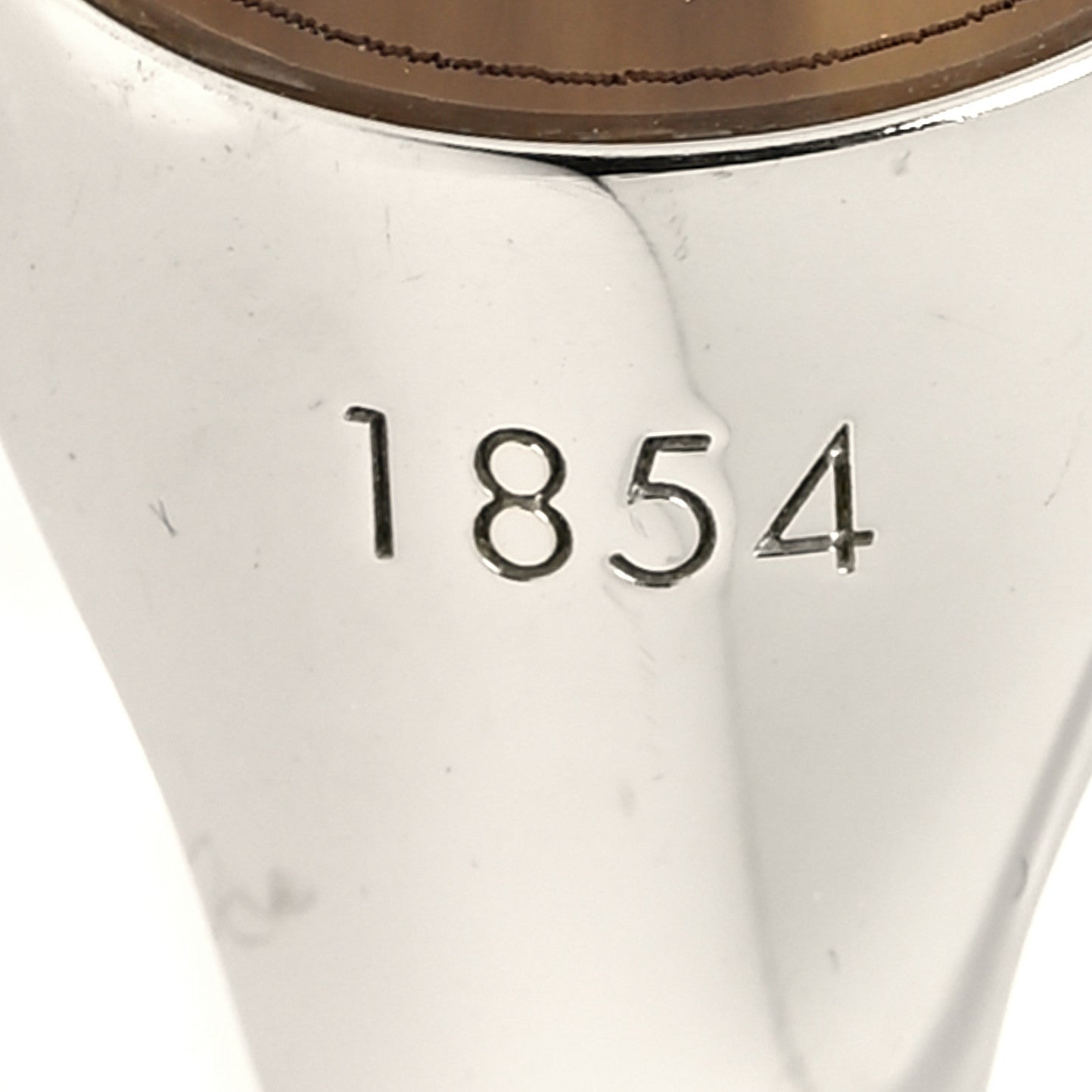 Metal 1854 Signet Ring M 58/8.25 Silver