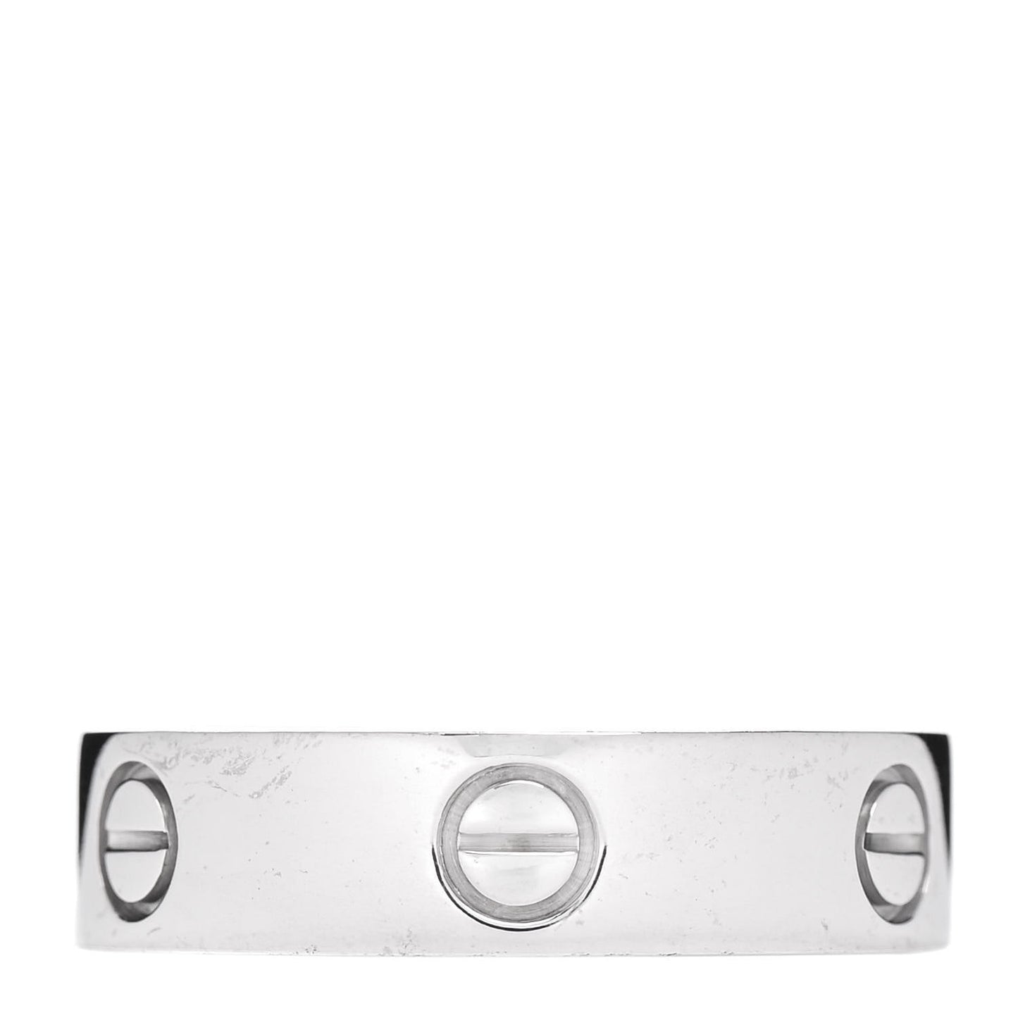 18K White Gold 5.5mm LOVE Ring 64 10.75