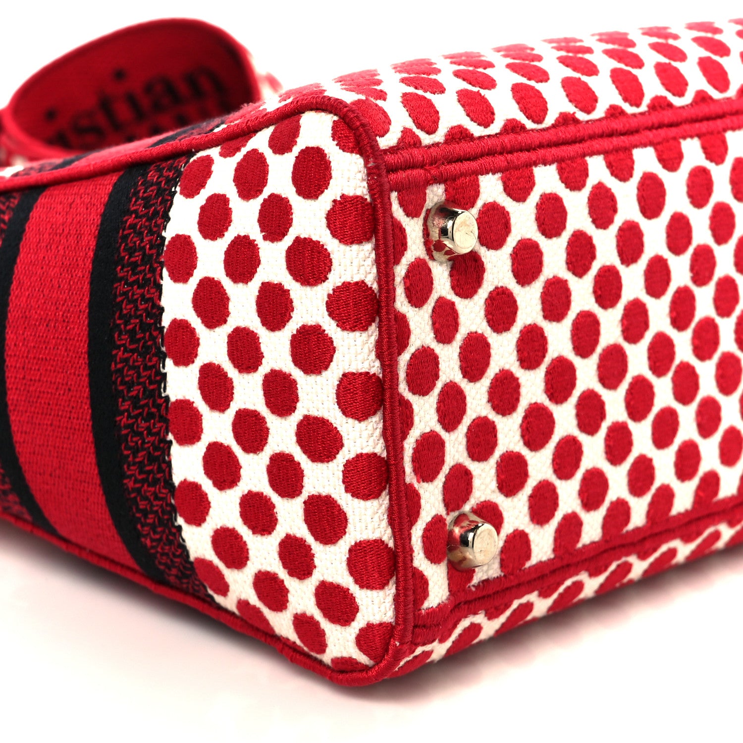 Christian Dior Canvas Medium DiorAmour Dots Lady D-Lite Red 9 of 10